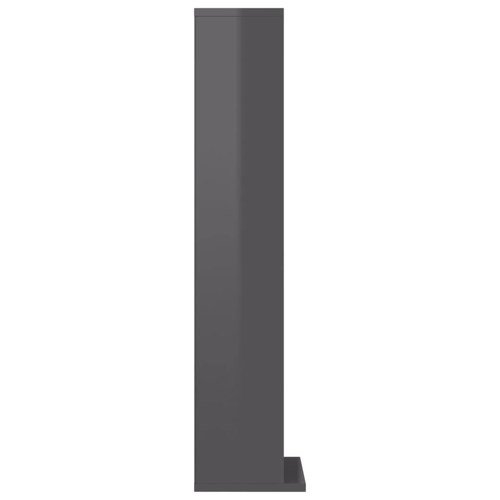 High Gloss Grey CD Cabinet S672062