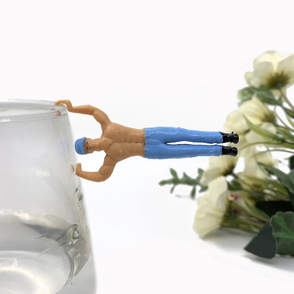 8Pcs Mini Simulated People Dollhouse Pendant Decor J721134