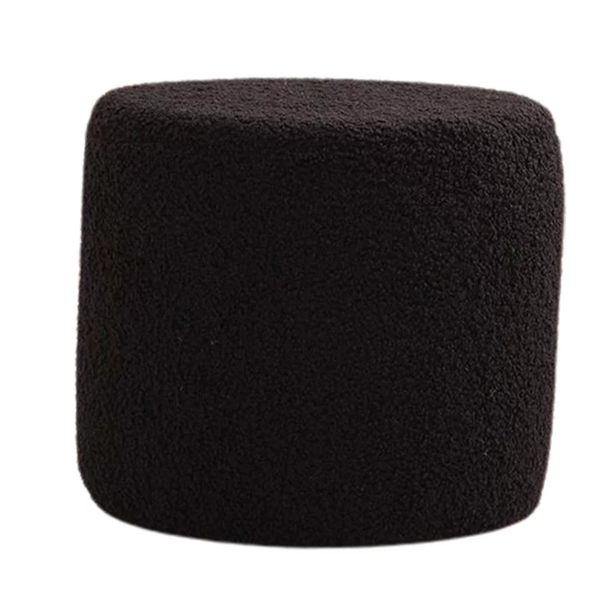 Black Small Footstool Ottoman L7851