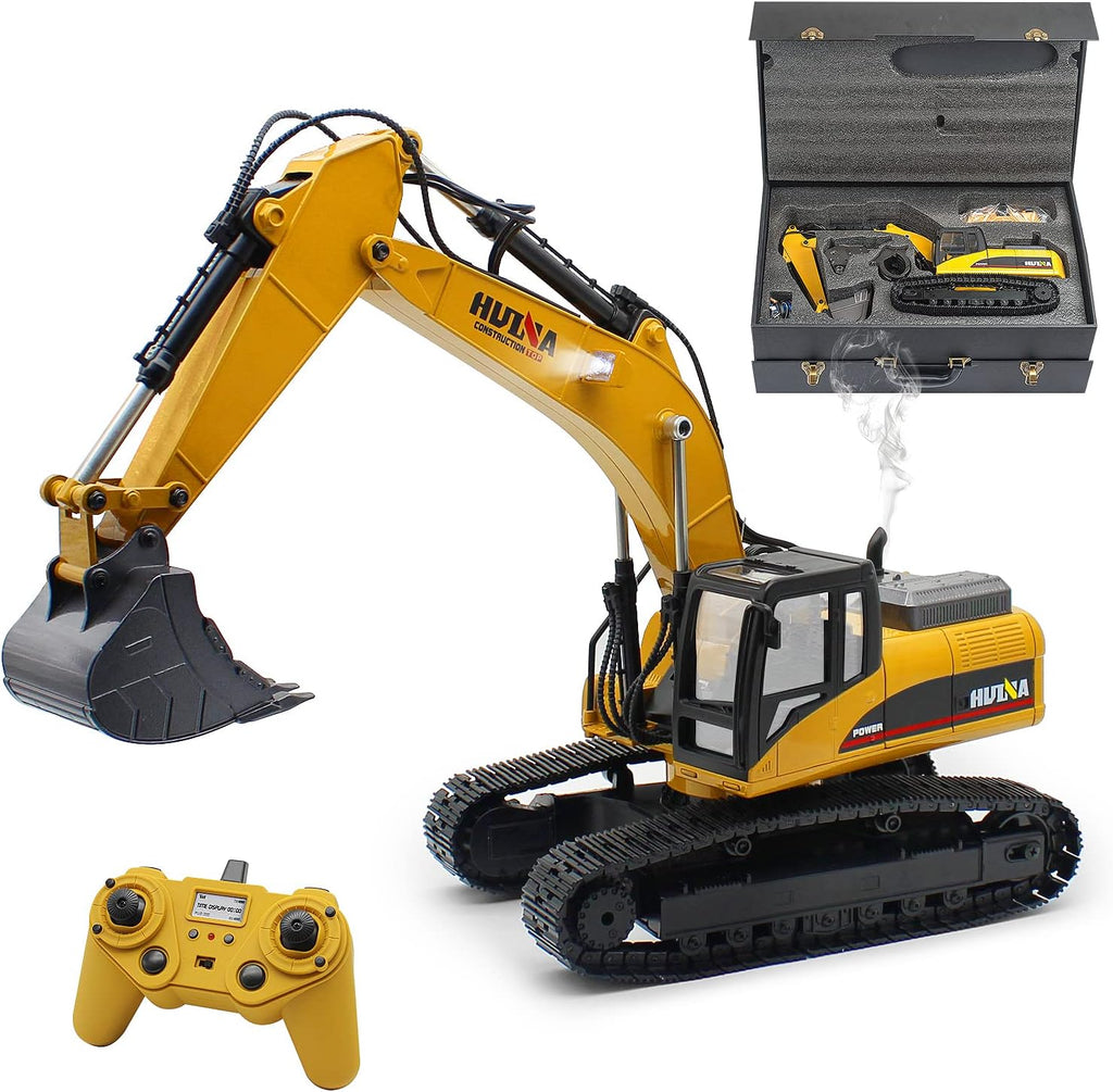 Full Metal Remote Control Excavator Toy, 23 Channel I56557