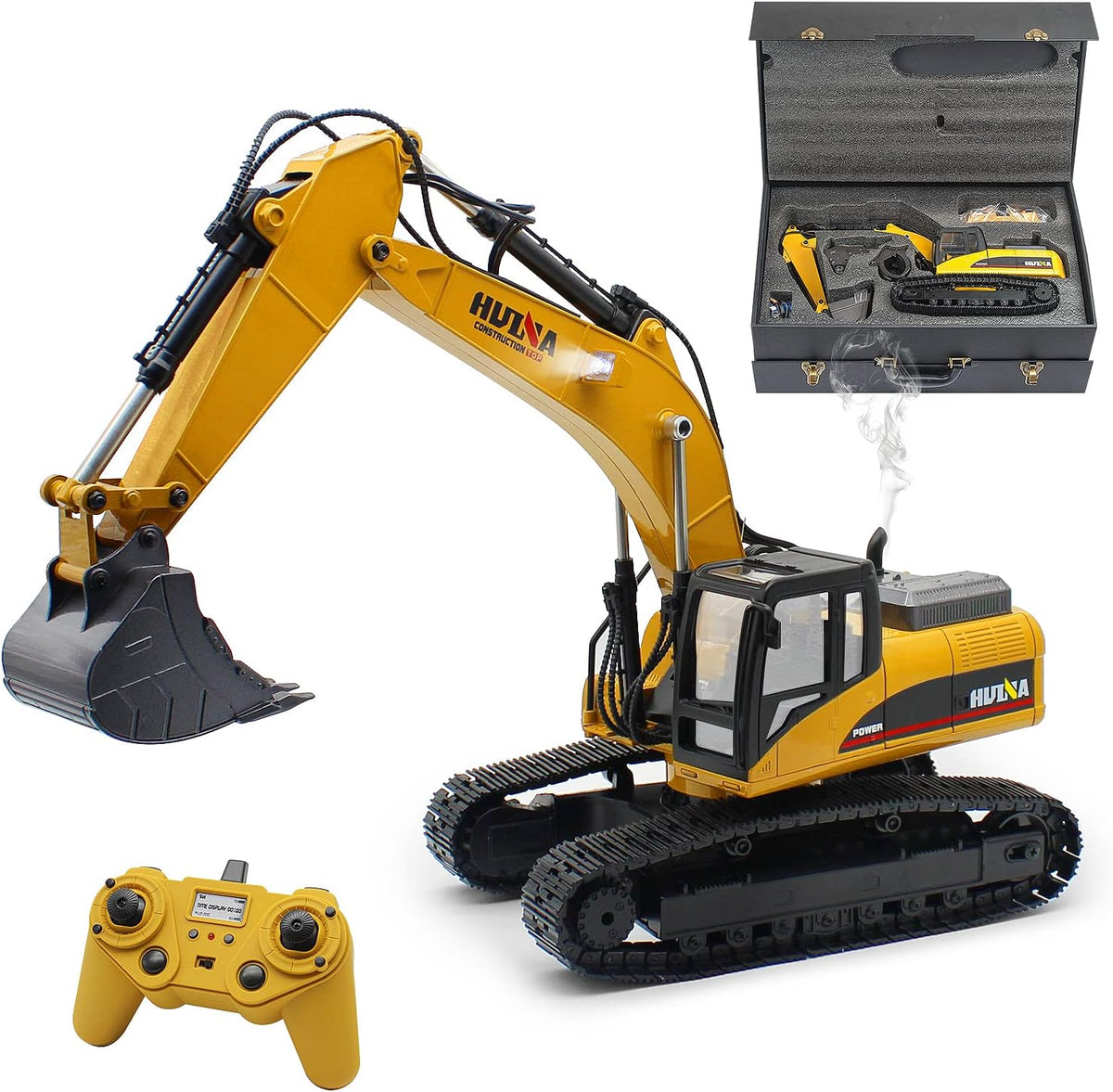 Full Metal Remote Control Excavator Toy, 23 Channel I56557