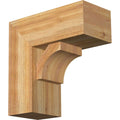 8x22W x 18x22D x 18x22H Western Red Cedar Bracket with Offset Brace Q13302