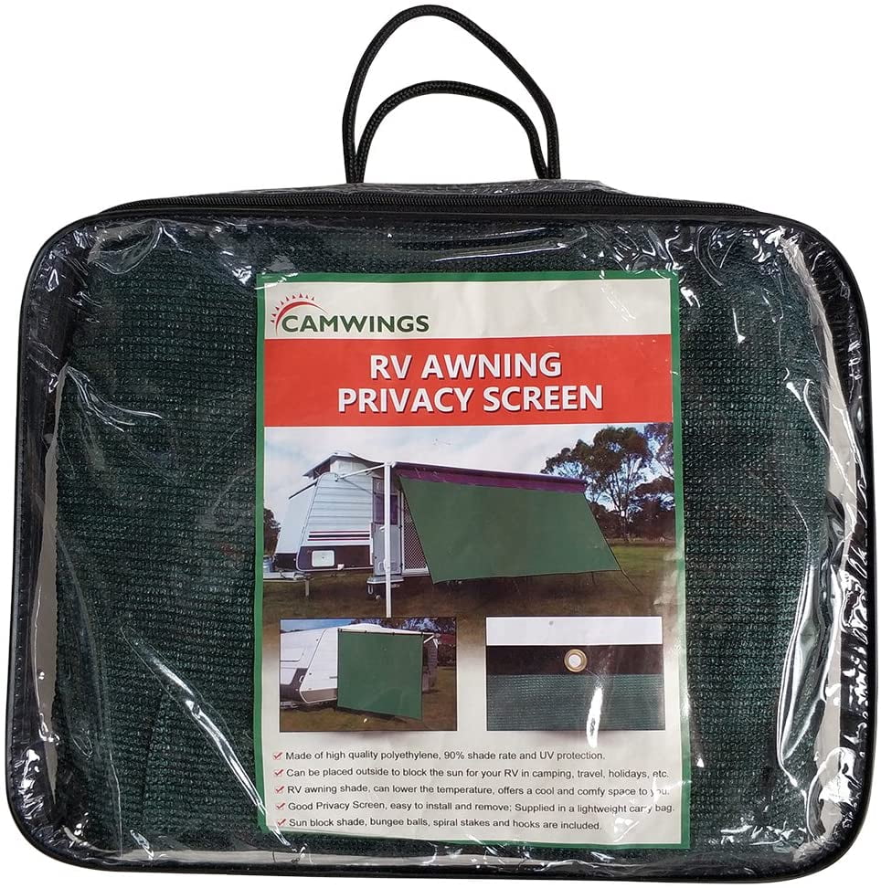 RV Awning Privacy Screen Shade Panel Kit, Dark Green K130045