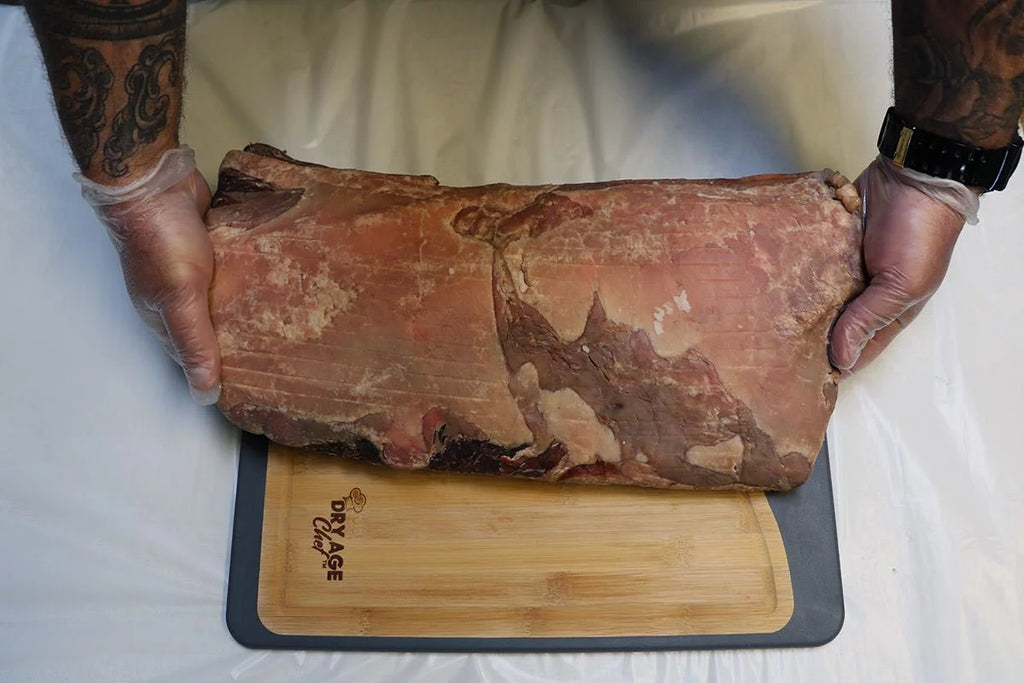 Stainless Steel Chef Butcher Knife & Cutting Board Combo O43870