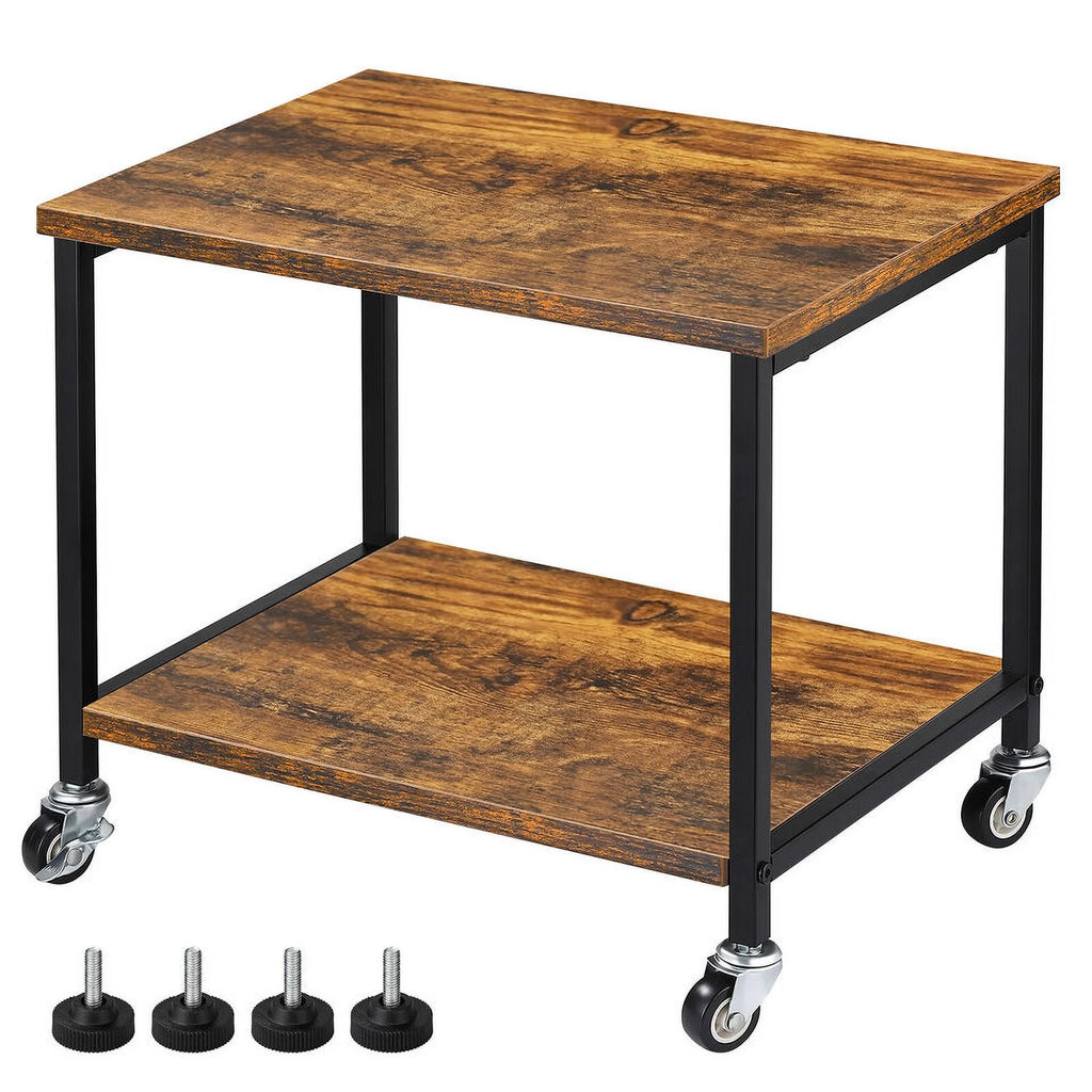 Under Desk Printer Stand 2 Tier with Wheels D199