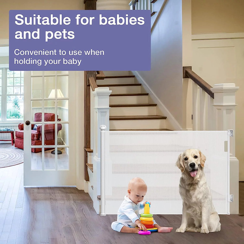 122'' Extra Wide White Baby Gate M787
