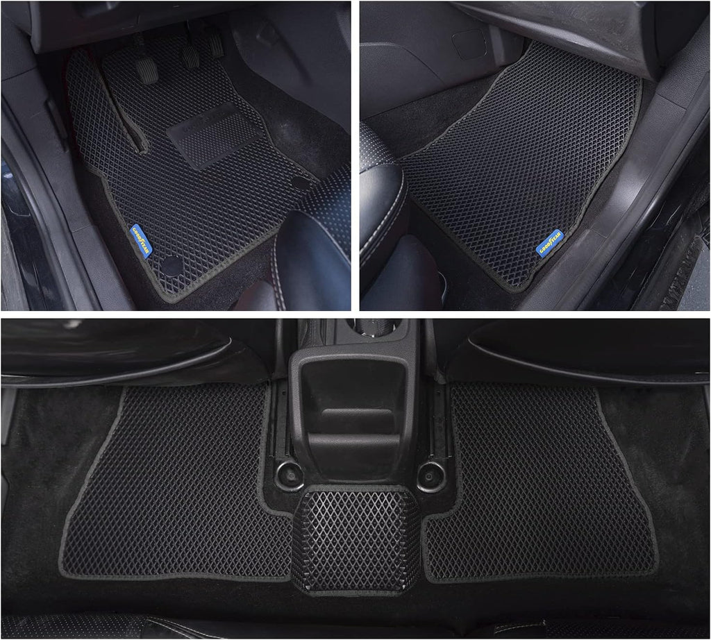 Black/Black 4 Pc. Car Floor Liners T389240