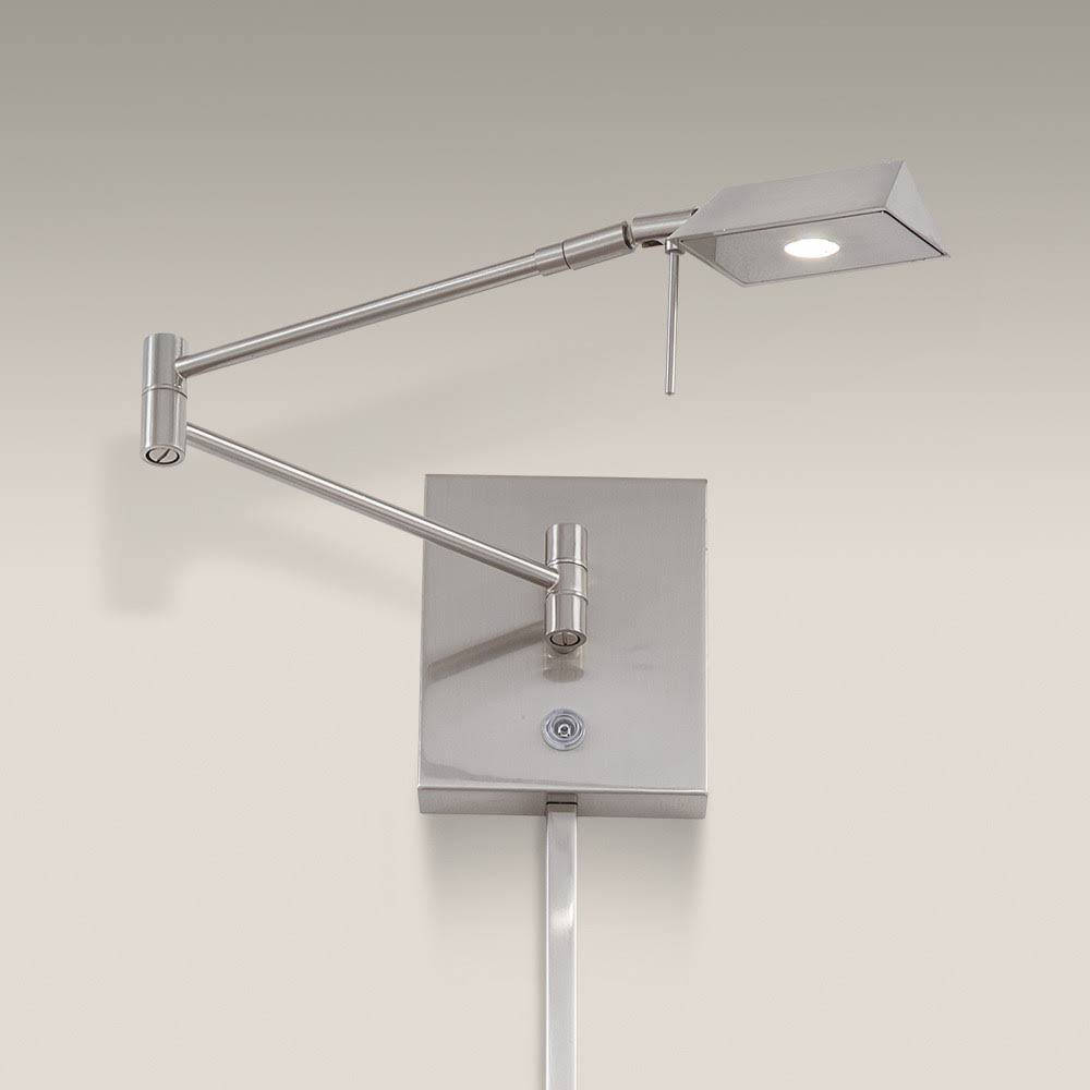 Brushed Nickel LED Swing Arm Wall Lamp H53710