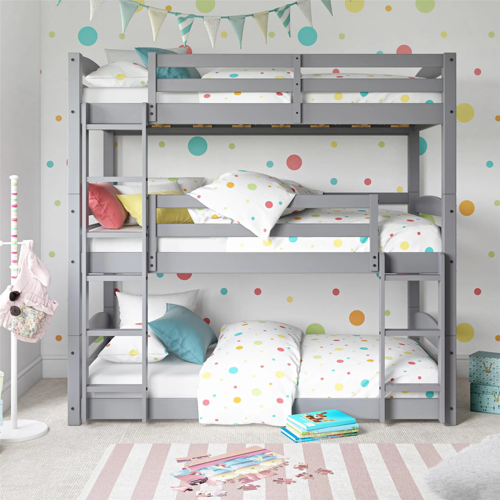 Twin Over Twin Over Twin Convertible Bunk Bed L327934