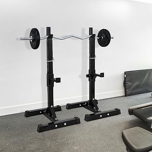 Adjustable Steel Squat Rack Pair 40''-66'' 550lbs U387627