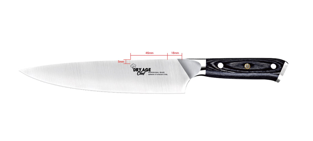 Stainless Steel Chef Butcher Knife & Cutting Board Combo O43870