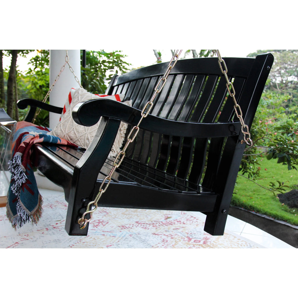 Mahogany Wood Porch Swing Q9116