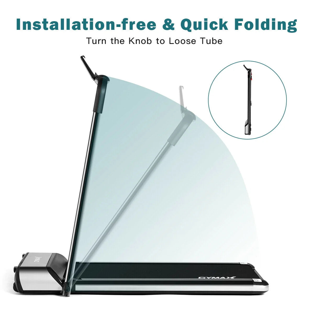 450W Ultra-thin Electric Folding Treadmill O707
