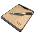 Stainless Steel Chef Butcher Knife & Cutting Board Combo O43870