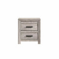 White 2 Drawer Nightstand S923