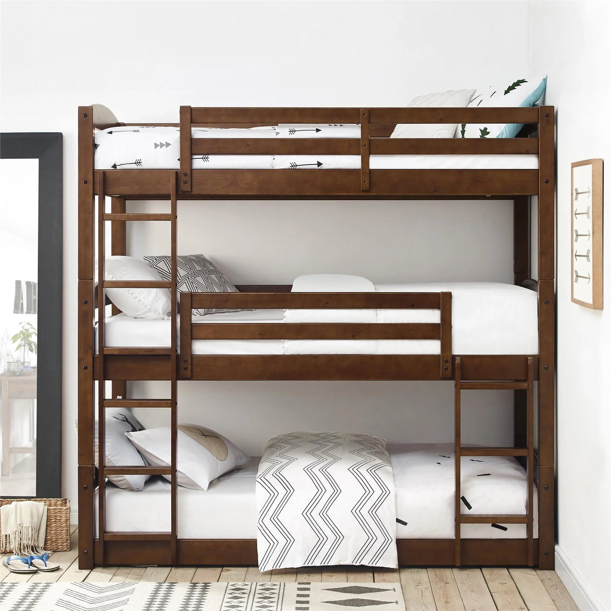 Twin Over Twin Over Twin Convertible Bunk Bed L327934