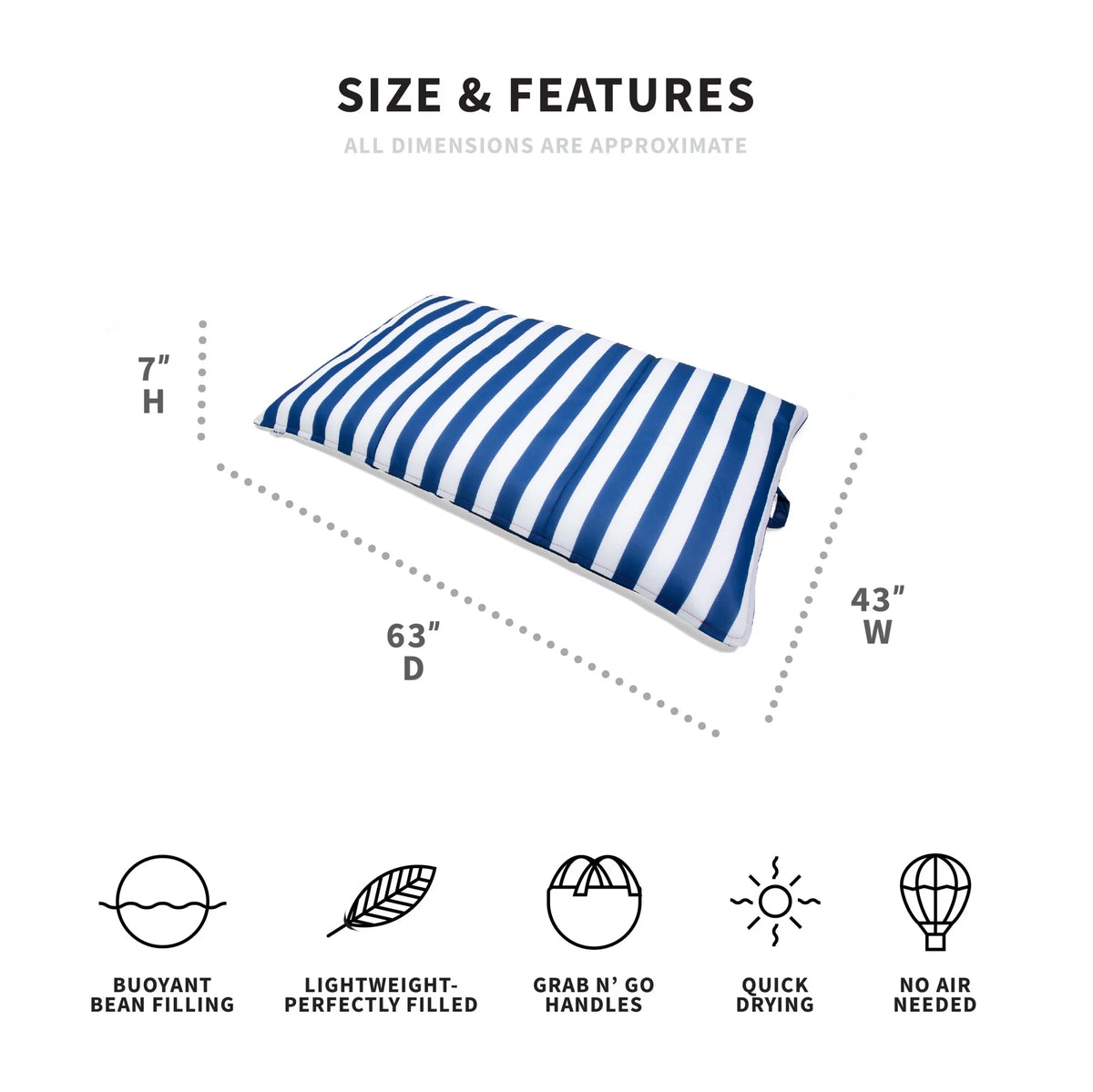 Giant Double Sided Mesh Pool Float R666