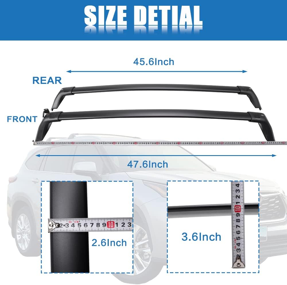 Lockable Heavy Duty Cross Bar Roof Rack Cargo Bar K217