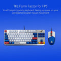 Tenkeyless Aluminum Frame RGB Gaming Keyboard V3399