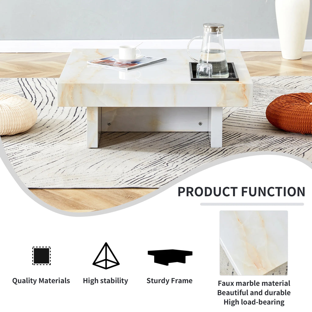 Imitation Marble Coffee Table A25086