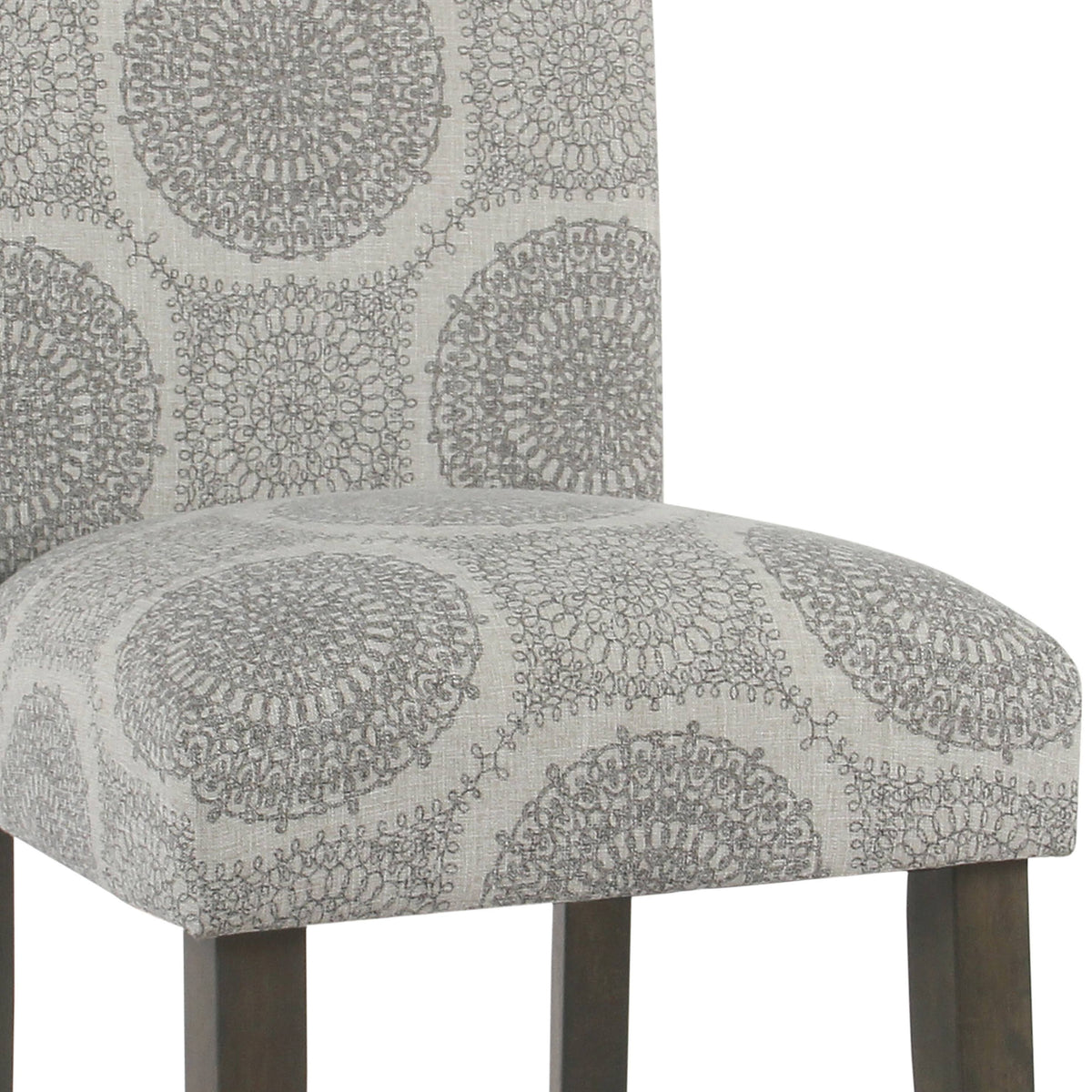 Gray Medallion Parsons Dining Chair (Set of 2) Q7903