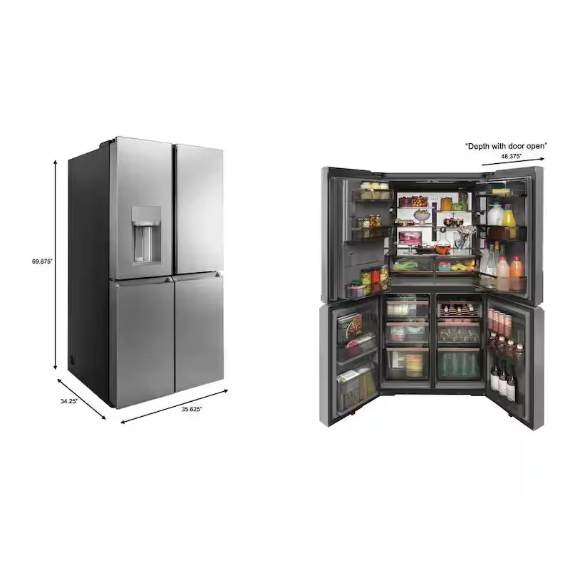 Platinum Glass 4-Door French Door Refrigerator D30960