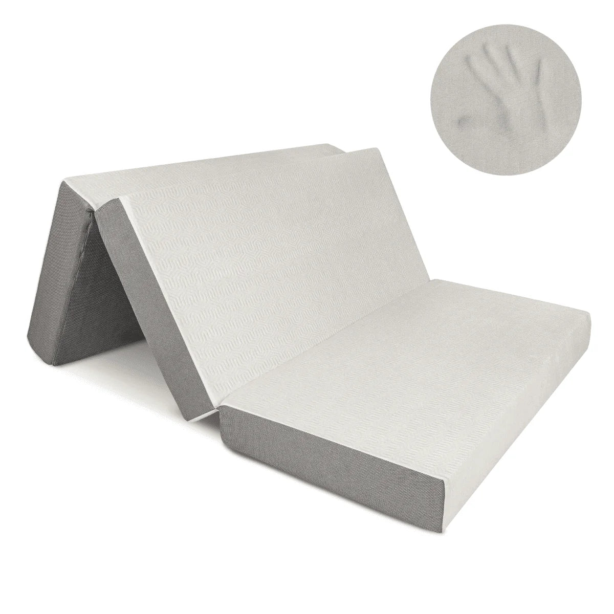 6-Inch Memory Foam Tri Folding Mattress Full Size I969