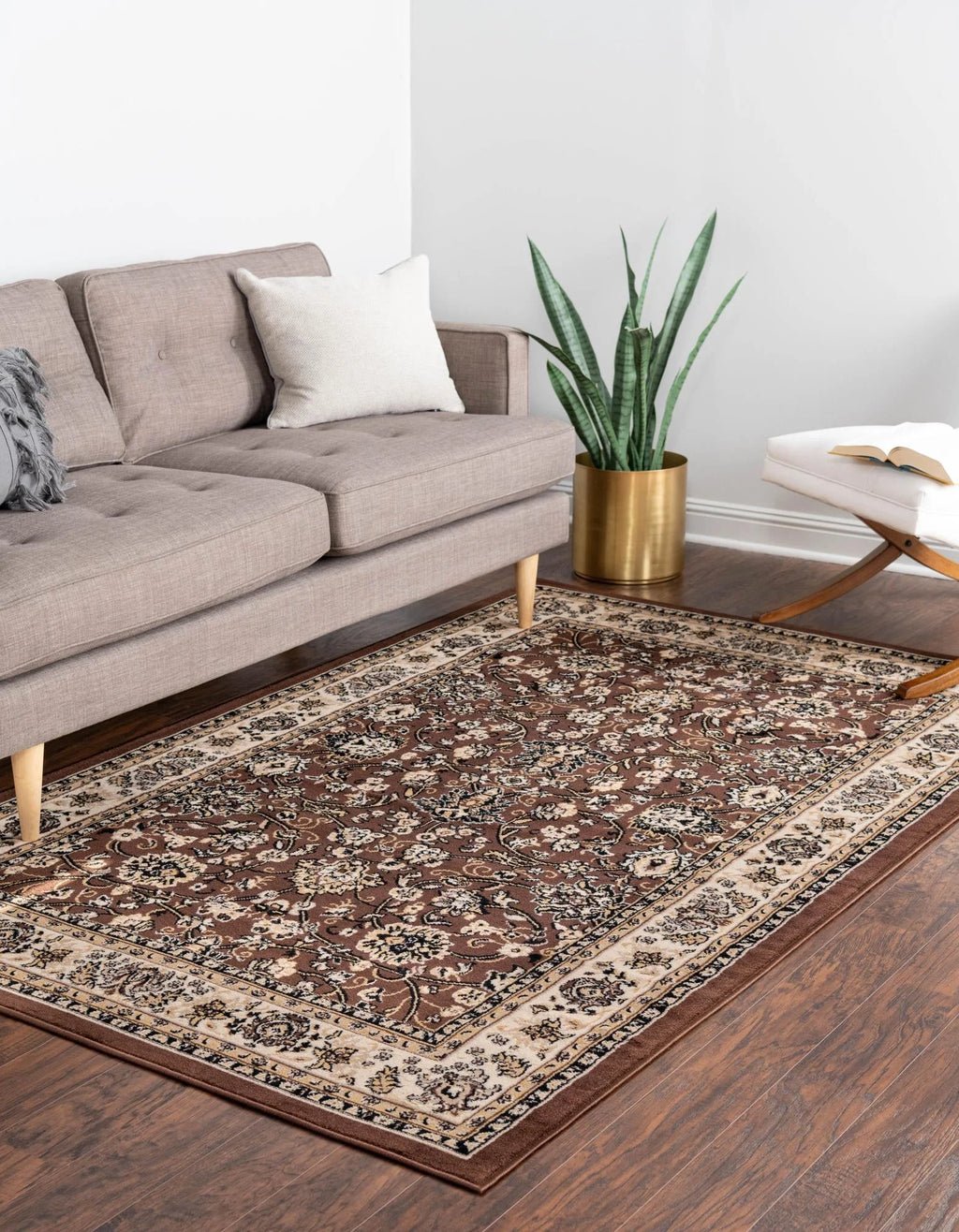 10' x 13' Brown Medium Rug P5310