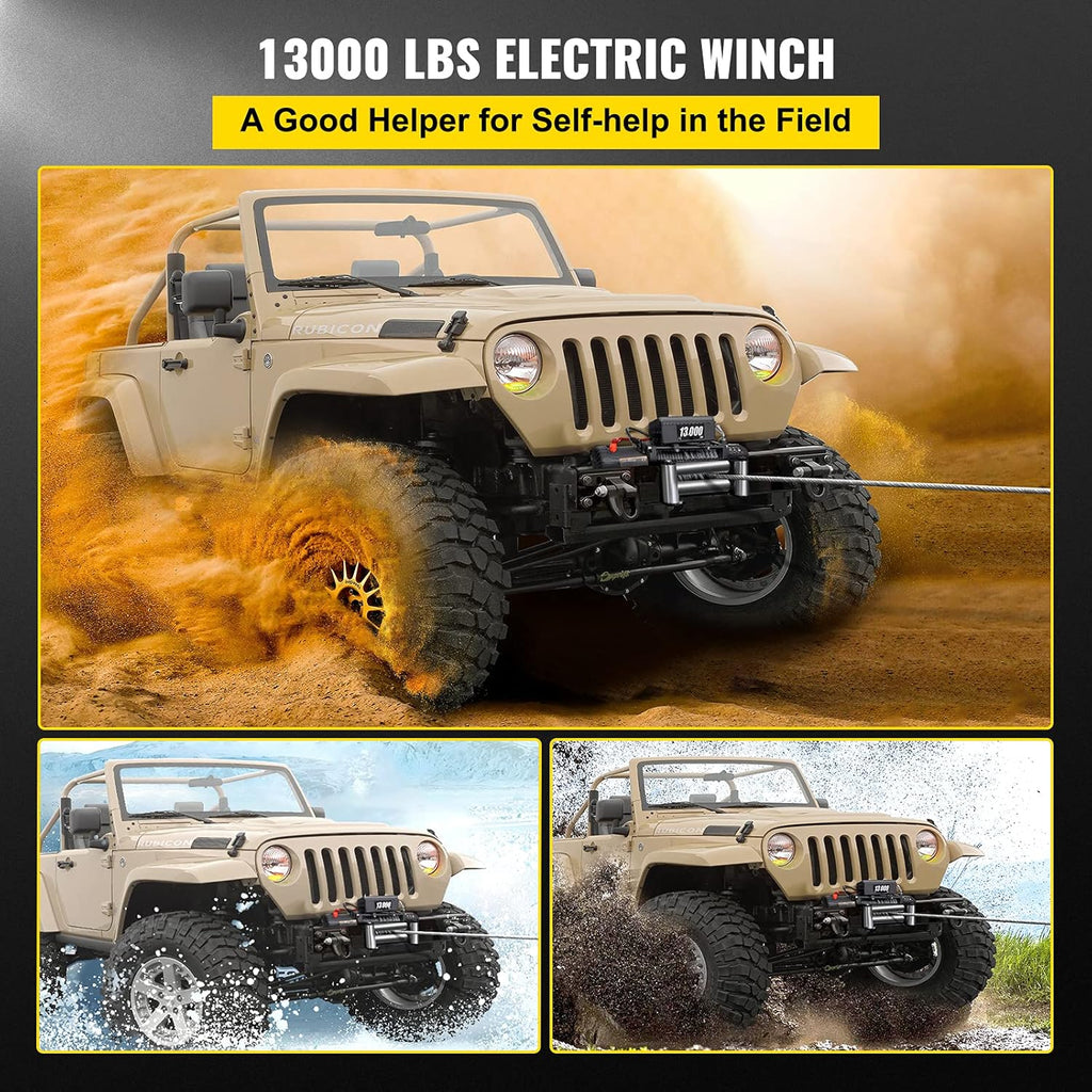 13000lb 12V Electric Winch with Wireless Remote Control Q16623
