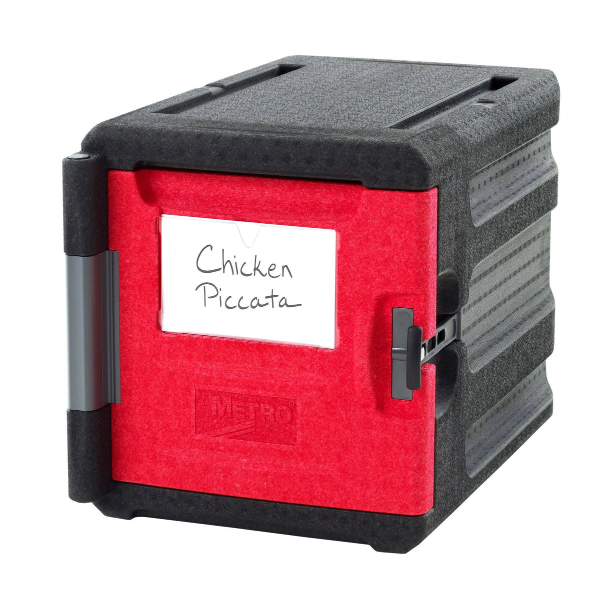 Red/Black Insulated Front-Load Pan Carrier O7313