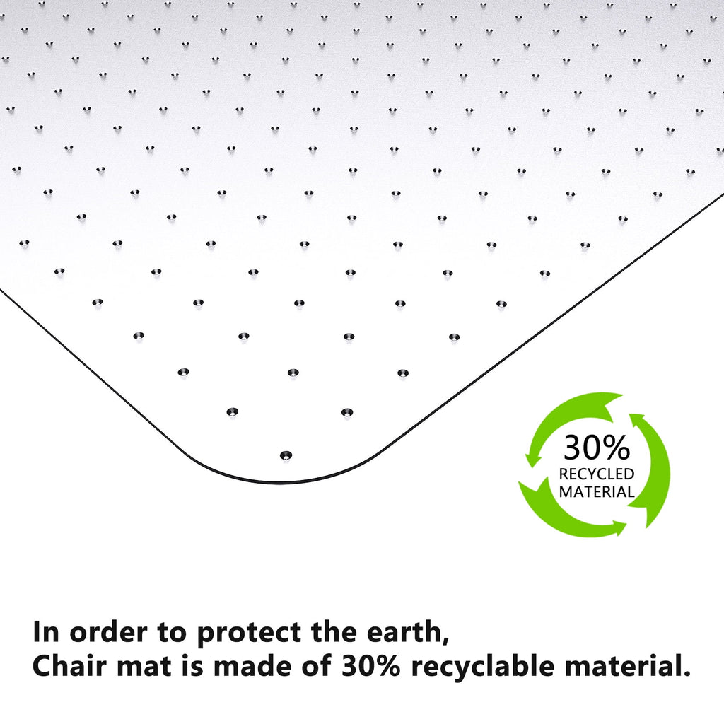 Office Chair Mat for Low Pile Carpet, 30'' x 48'' D8475
