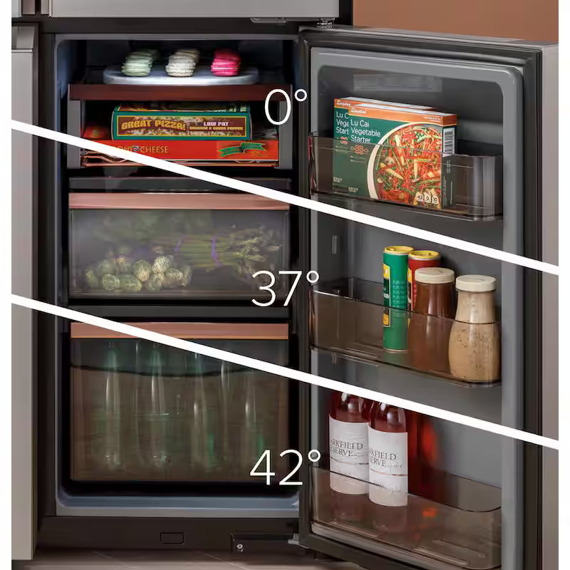 Platinum Glass 4-Door French Door Refrigerator D30960