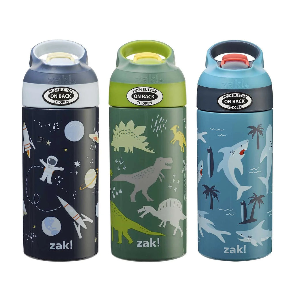 14-oz Stainless Steel Vacuum Insulated Water Bottle 3-Pack Set H91786