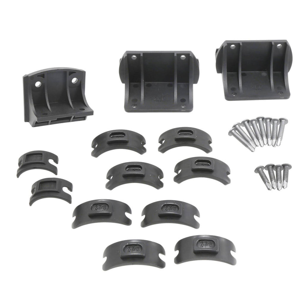 Galvanized Cast Steel Gate Safety Latch with Round Post Adapter Kit D684