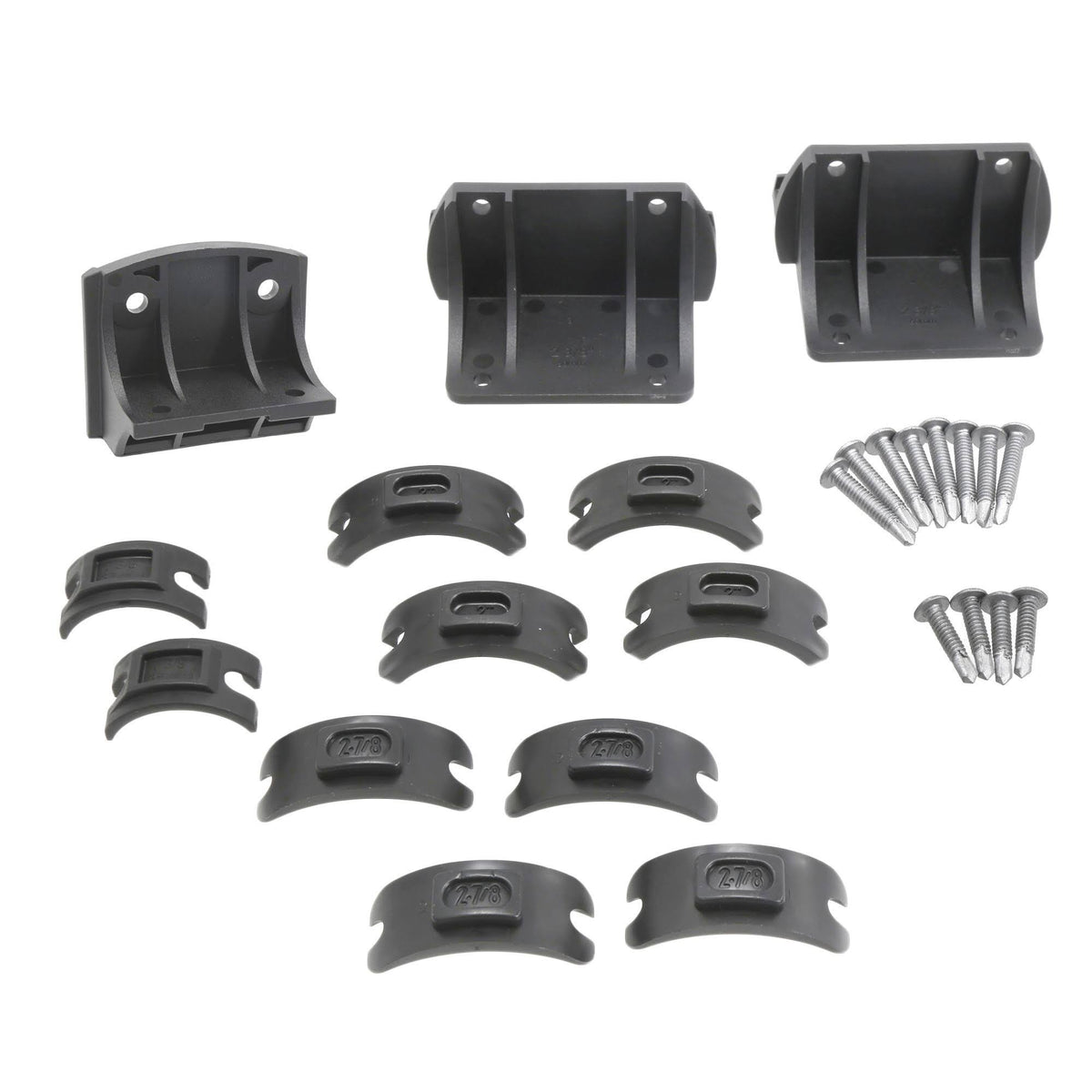 Galvanized Cast Steel Gate Safety Latch with Round Post Adapter Kit D684