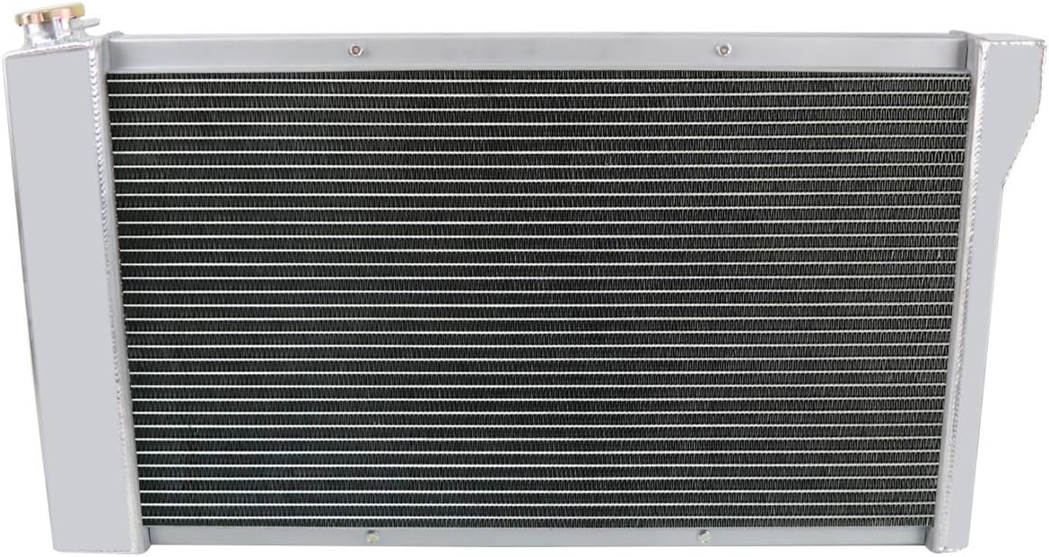 52MM 3 Row Aluminum Radiator with 2X12" Fan and Louver Shroud C840