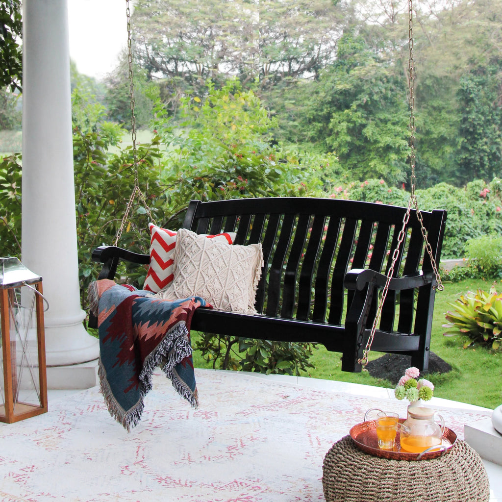 Mahogany Wood Porch Swing Q9116