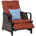 Outdoor Recliner Chair PE Wicker E57655