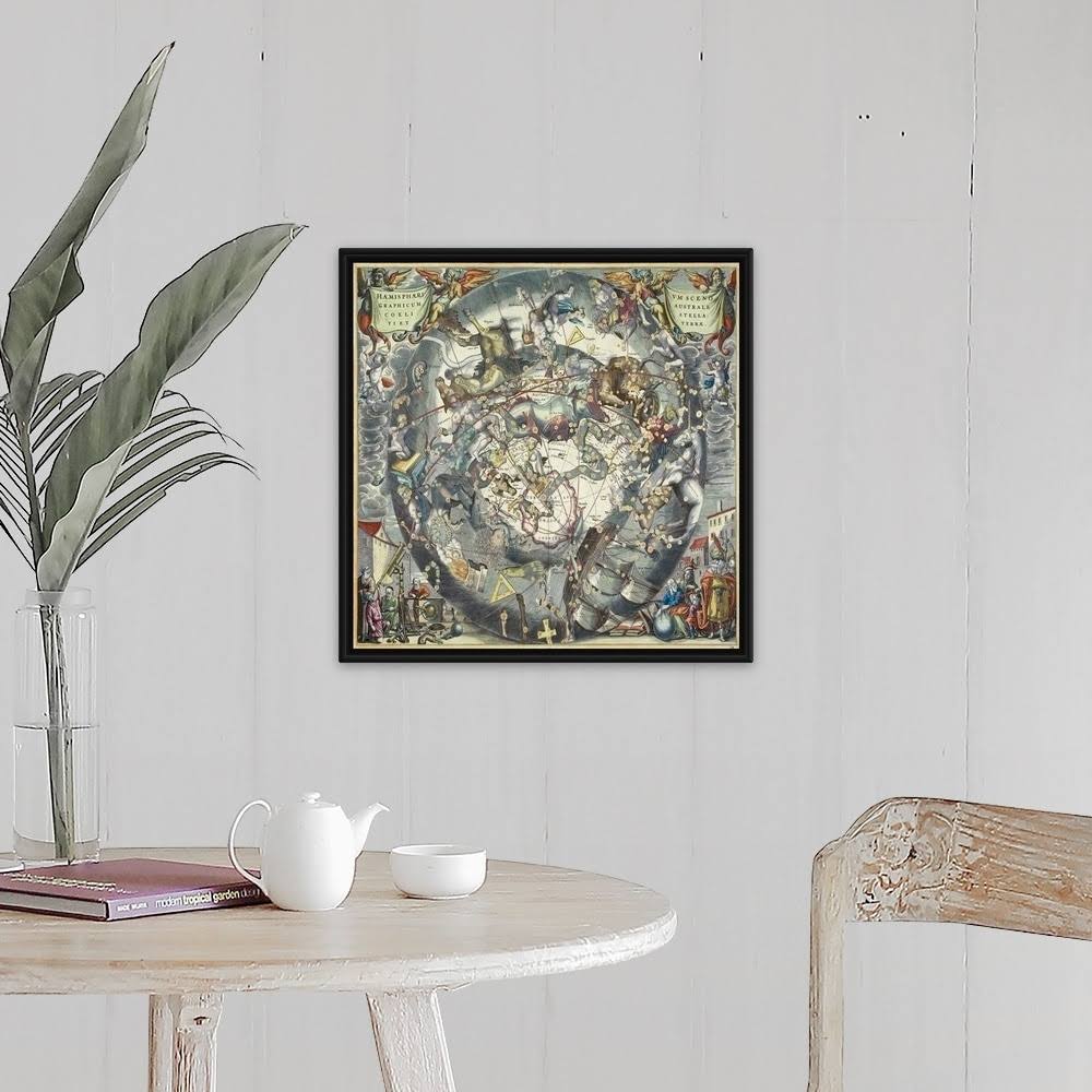 Black Float Frame Canvas Art - 20 x 20 N431