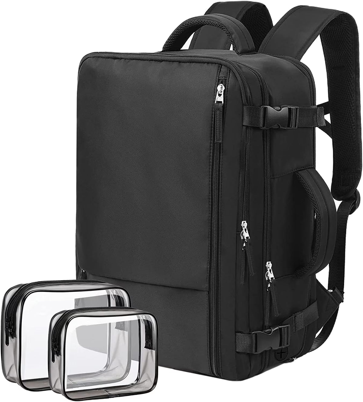 Extra Large 40L Waterproof Travel Backpack (Black) A176