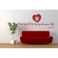 Col. 3:14 Wall Decal Vinyl Art Home Decor X988934