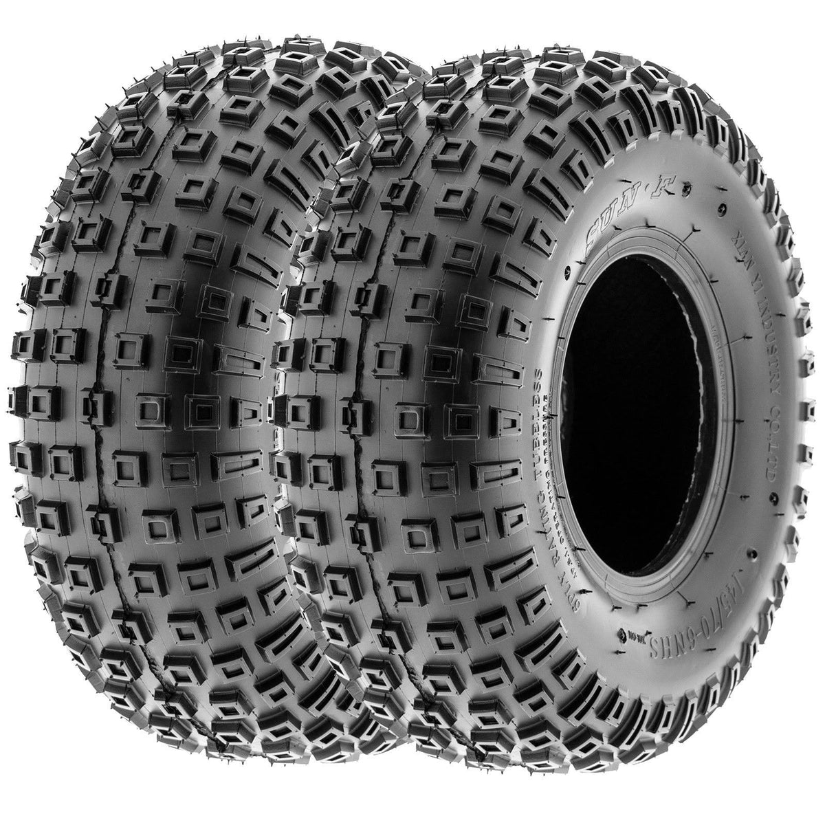 Black 6 Ply ATV Tires D385113