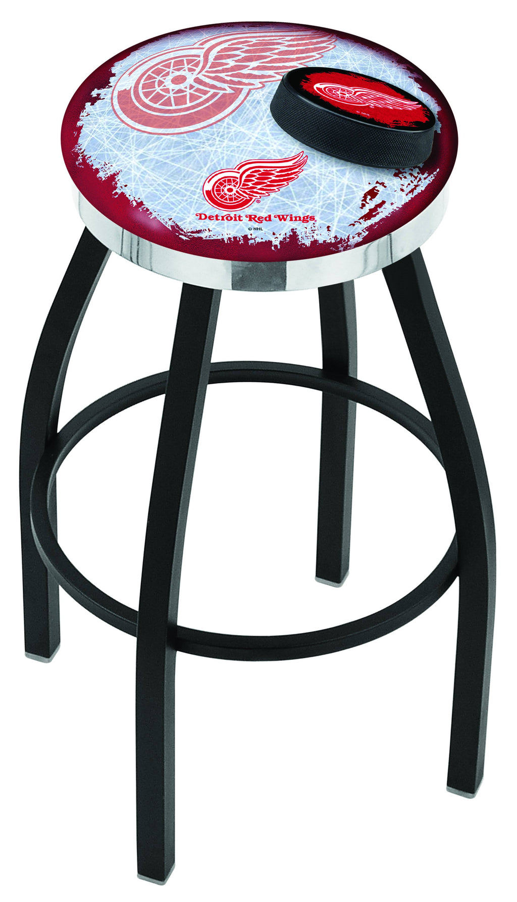 Black Wrinkle Swivel Bar Stool T913676
