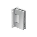 Satin Chrome Wall Mount Hinge with Internal 5 Degree Pin Y3800