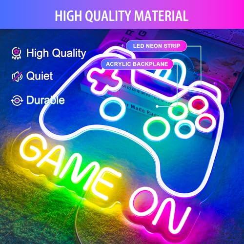 Dimmable USB Powered Gamepad Shaped Neon Sign T619989