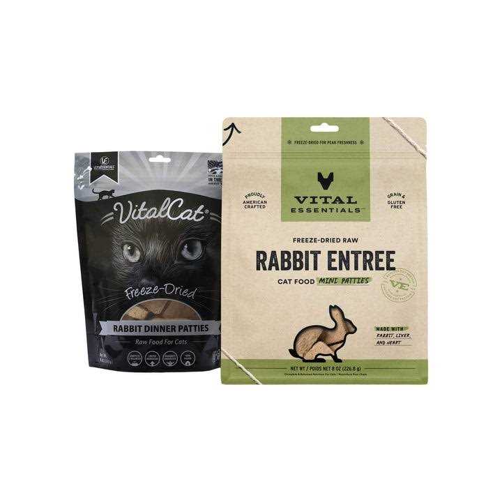 Freeze Dried Raw Rabbit Cat Food Mini Patties K6369