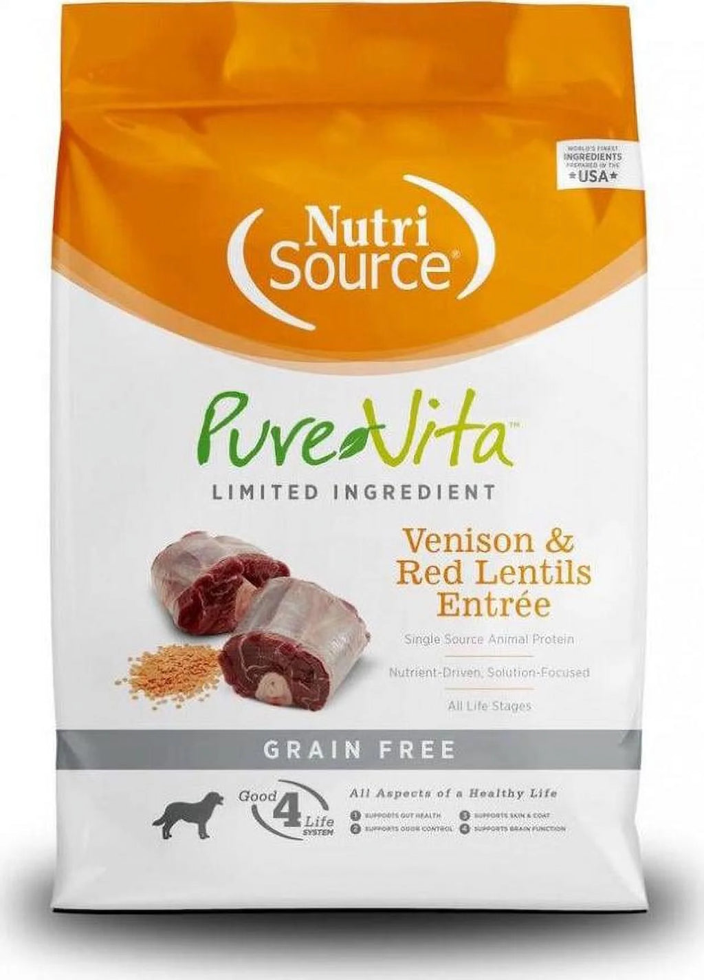Grain Free Venison and Red Lentils Dry Dog Food 15 lb X812868