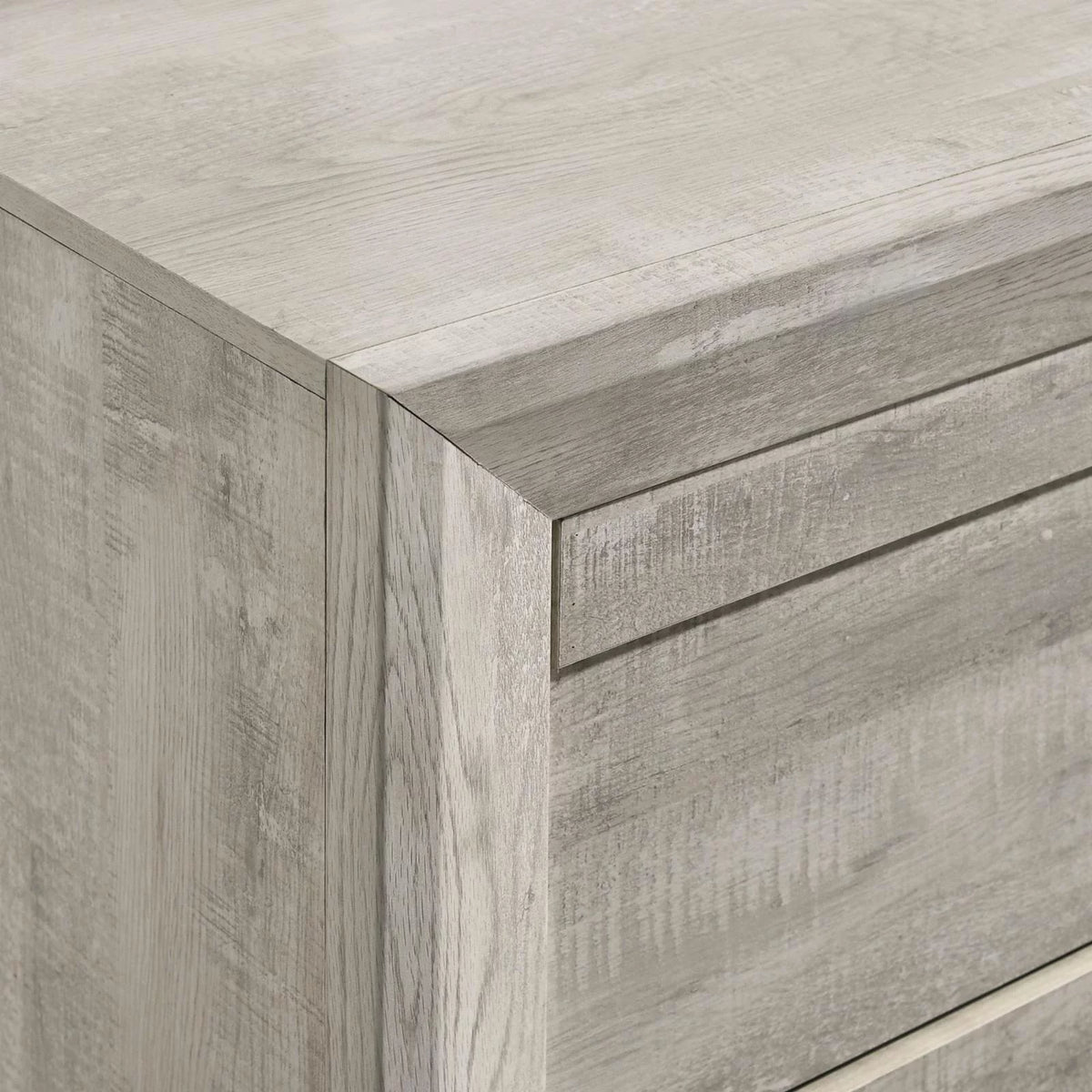 White 2 Drawer Nightstand S923