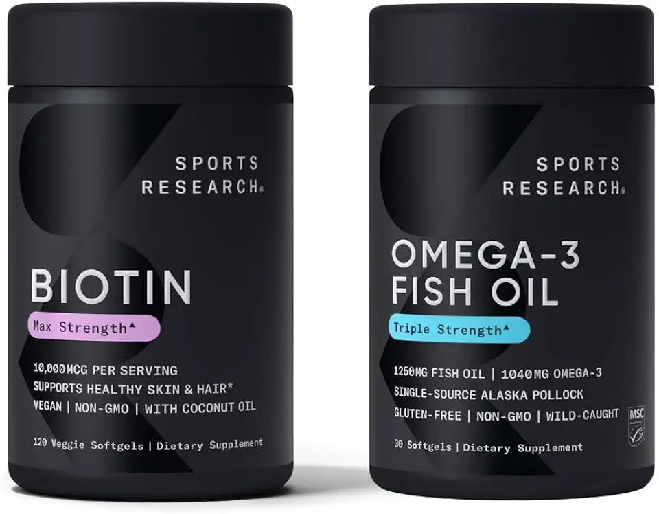 Omega 3 Fish Oil 1250mg with EPA & DHA and Biotin 10000mcg Z926095