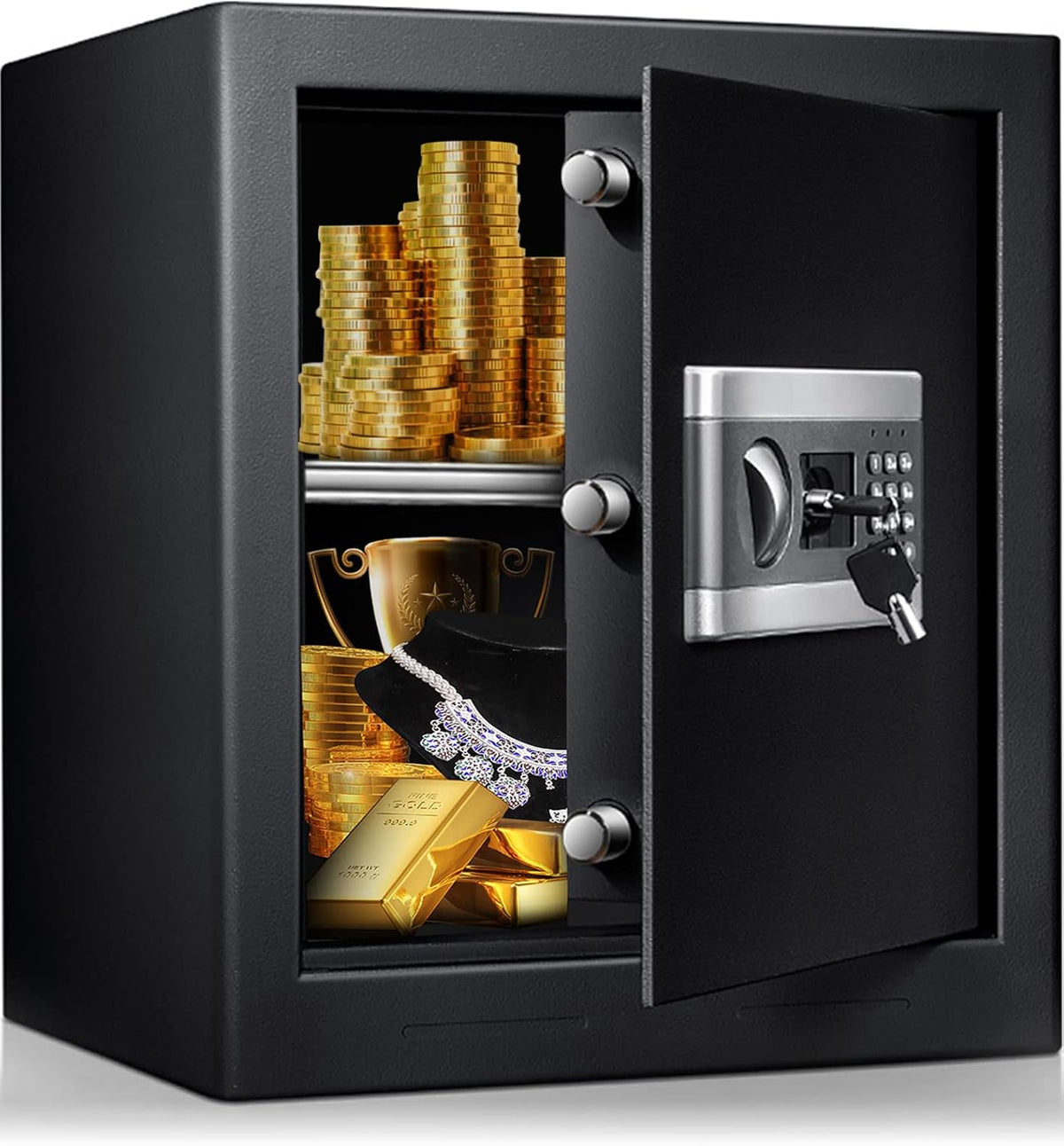 Fireproof Waterproof Digital Safe Box with Keypad Lock S171075